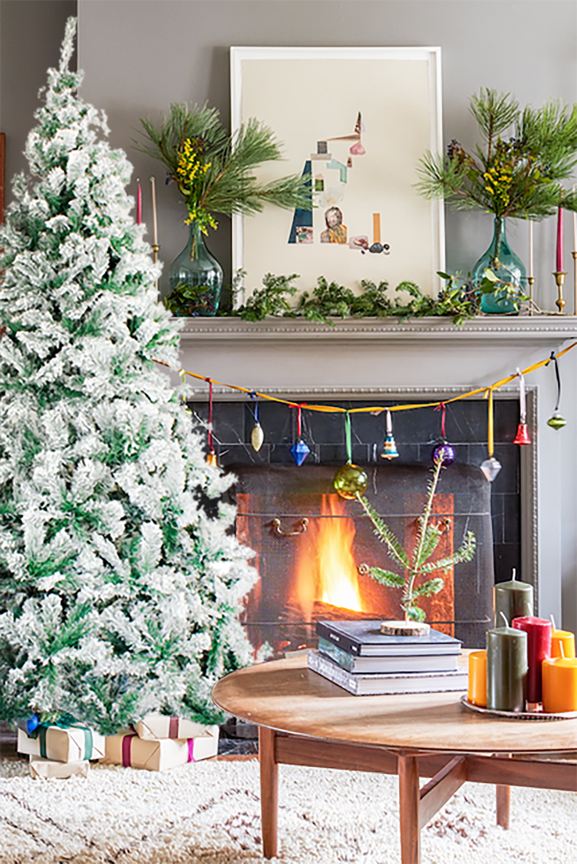 Perfect Holiday PVCS-6 6 ft. PVC Snow Flocked Christmas Tree - Walmart.com
